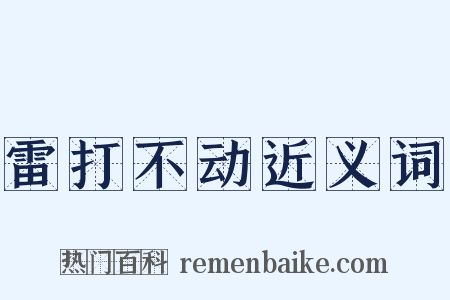 雷打不动近义词是什么意思的图片
